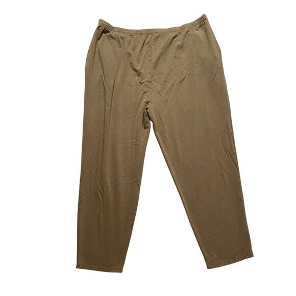 Eileen Fisher Tencel Organic Cotton Tapered Ankle Pant Brown Size XL - Picture 5 of 8